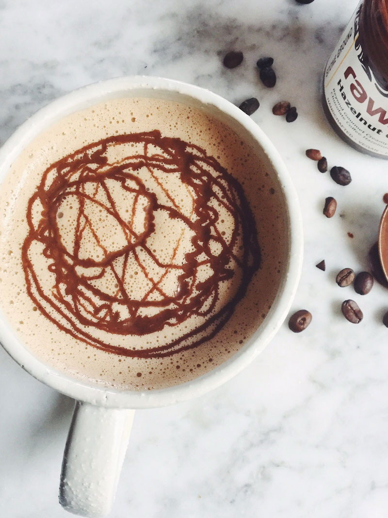 Vegan Chocolate Hazelnut Mocha Latte